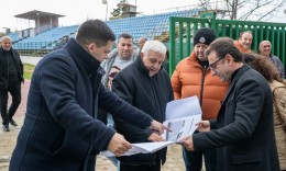 Work has begun on the new grandstand at the Biljanini Izvori stadium in Ohrid.